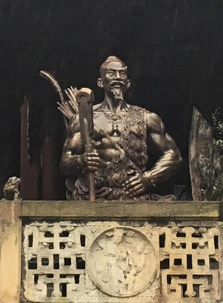 自贡盐业历史博物馆《井神梅泽》塑像